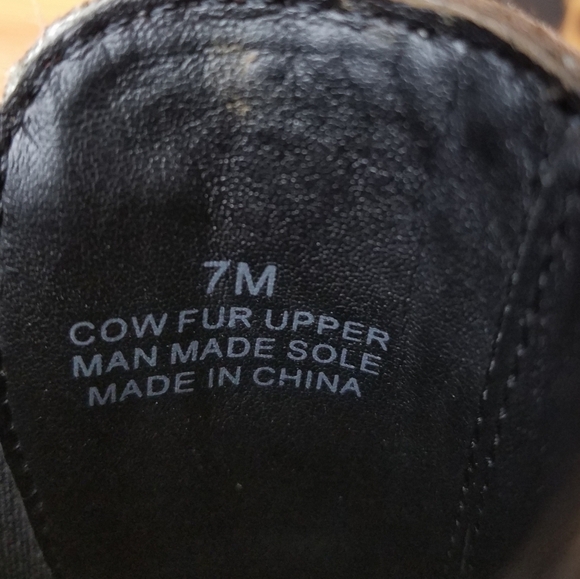 Rebecca Minkoff 7 US Sabeen Too Chelsea Boots Leopard Print Cow Fur Booties NEW - Picture 9 of 12